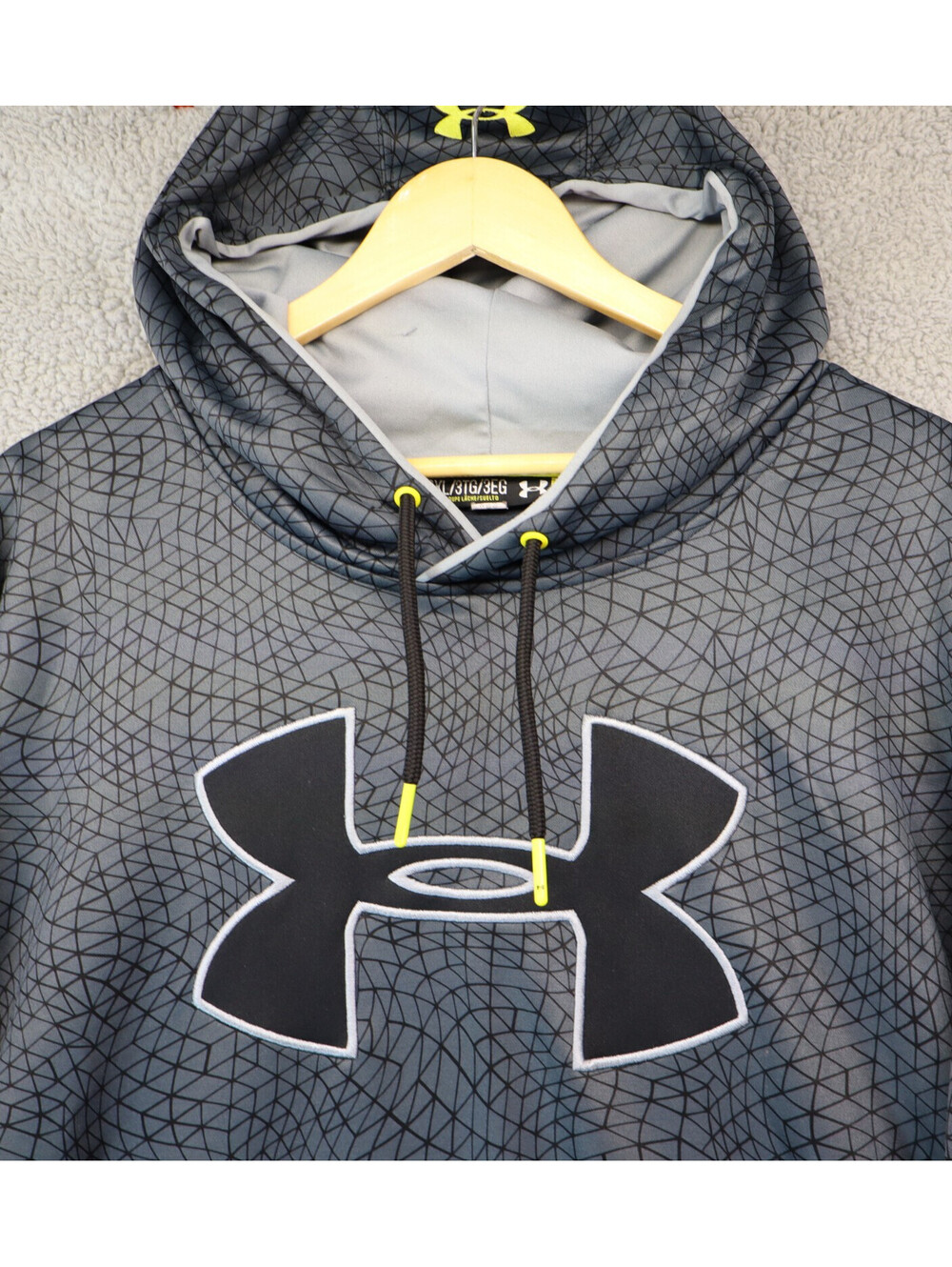 Under Armour Cold Gear Full Zip Hoodie Storm Men XL Grey